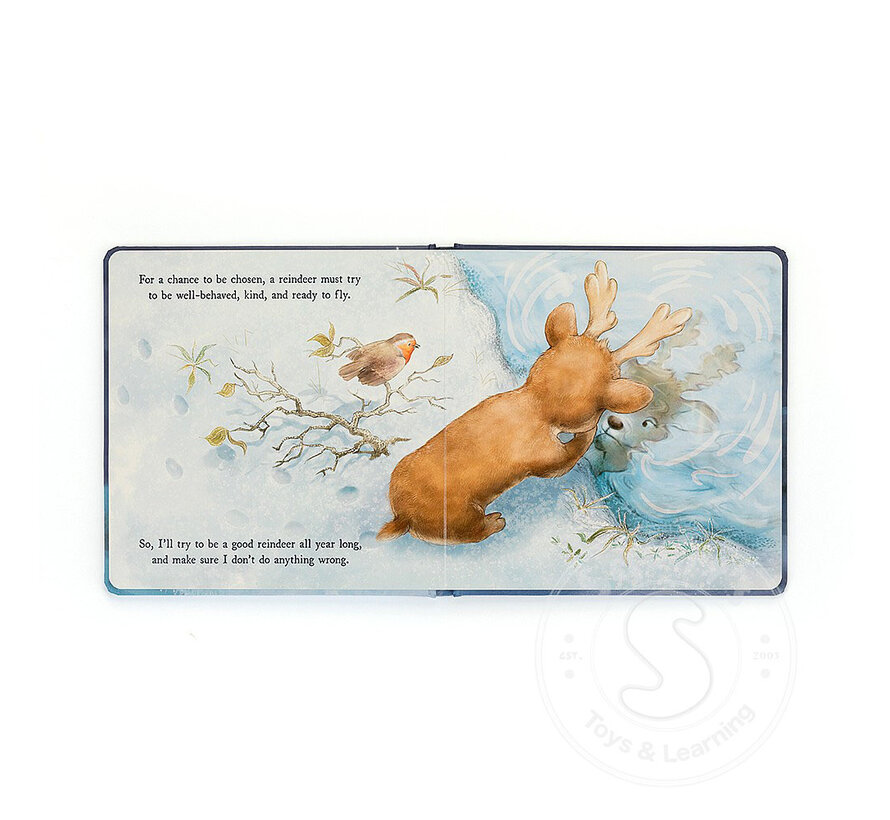 Jellycat Mitzi Reindeer's Dream Book - RETIRED