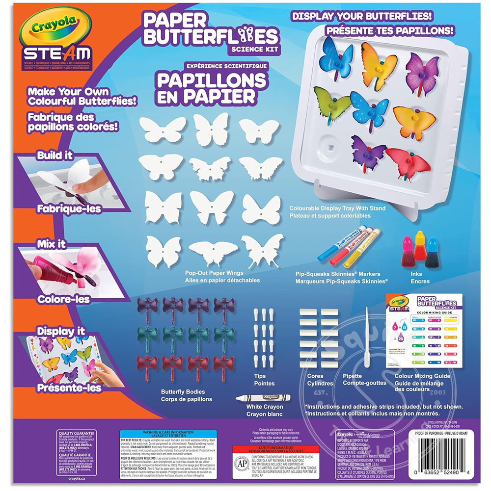 Crayola Steam Paper Butterflies Science Kit