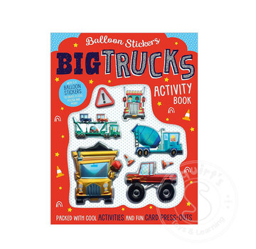 Make Believe Ideas Balloon Stickers Big Trucks Activity Book