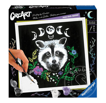 Ravensburger CreArt Paint by Numbers Pixie Cold: Racoon