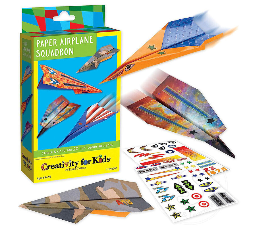 Creativity for Kids Paper Airplane Squadron
