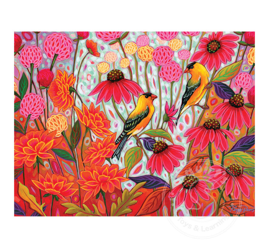 Cobble Hill Springtime Goldfinches Easy Handling Puzzle 275pcs