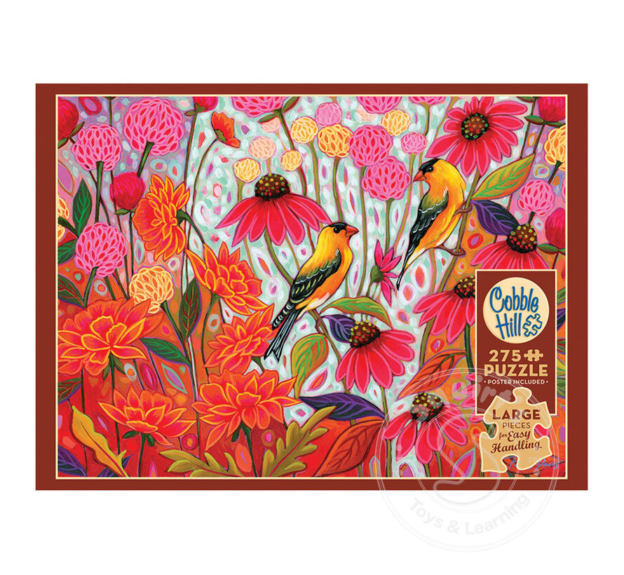 Cobble Hill Springtime Goldfinches Easy Handling Puzzle 275pcs