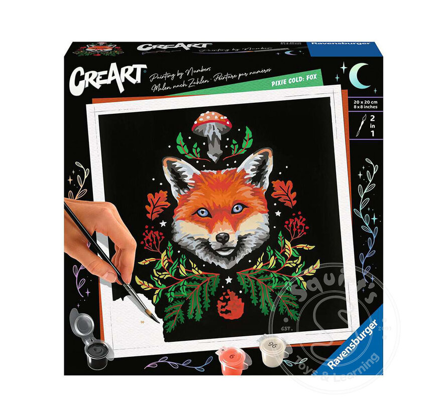 CreArt Paint by Numbers Pixie Cold: Fox