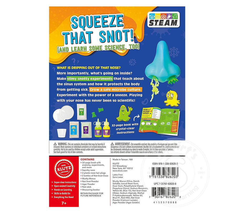 Klutz Steam Lab: Gross Nose Science