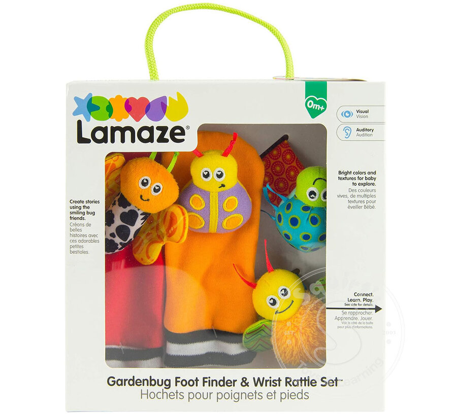 Lamaze Gardenbug Foot Finder & Wrist Rattle Set