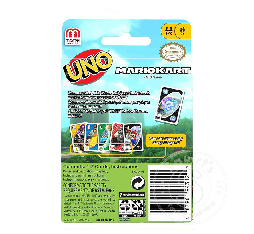 Uno Card Game - Mario Kart