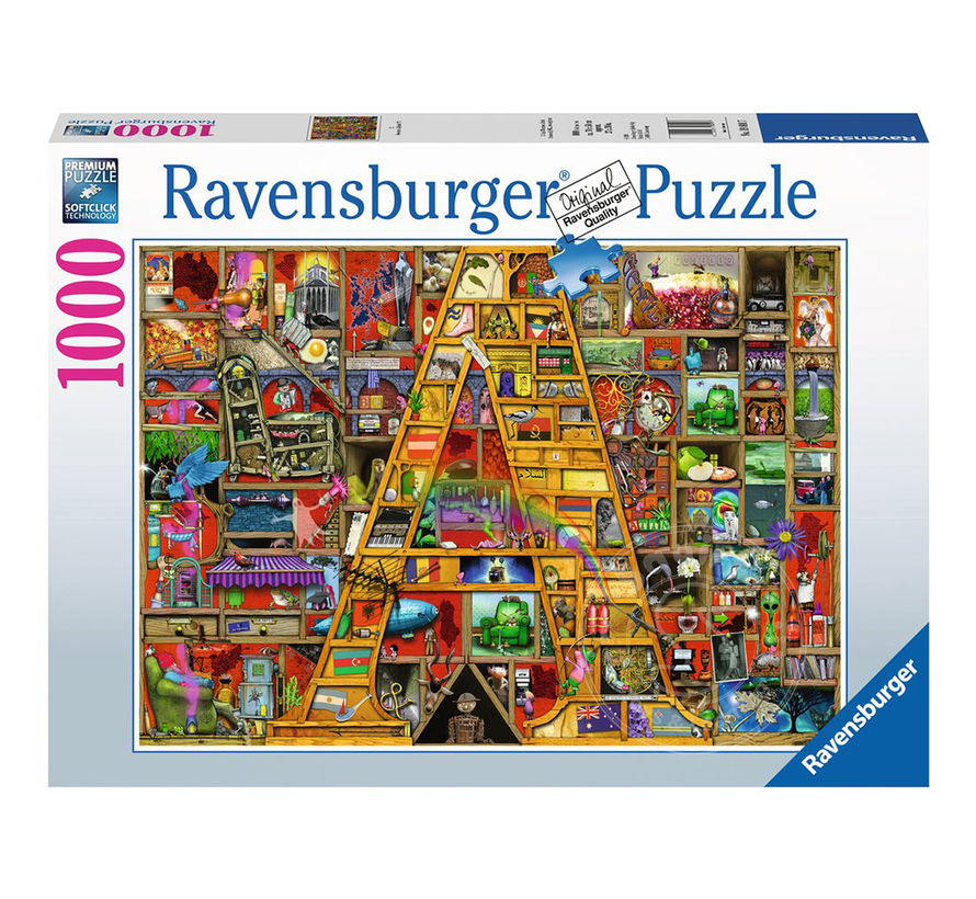 Ravensburger Awesome Alphabet “A” Puzzle 1000pcs - Retired