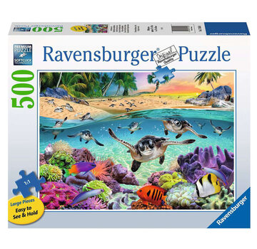 Ravensburger Ravensburger Race of the Baby Sea Turtles Large Format Puzzle 500pcs