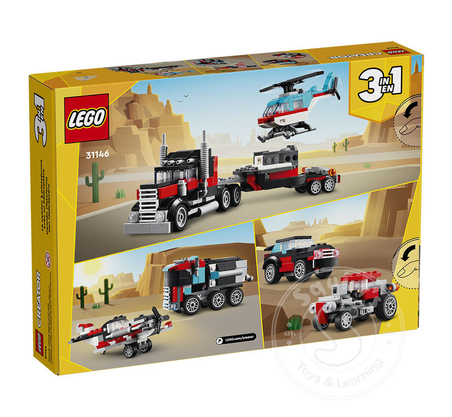 LEGO® Creator Flatbed Truck with Helicopter