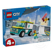 LEGO® LEGO® City Emergency Ambulance and Snowboarder