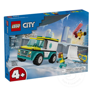 LEGO® LEGO® City Emergency Ambulance and Snowboarder