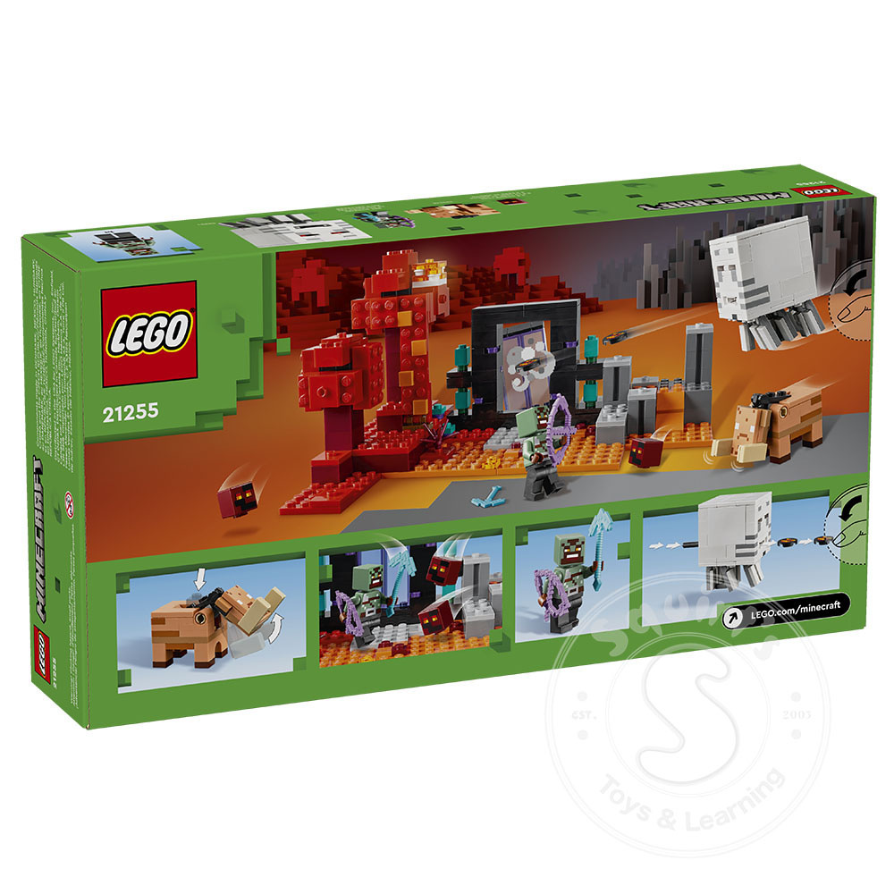 LEGO Minecraft The Nether Portal Ambush Squirt s Toys Learning Co