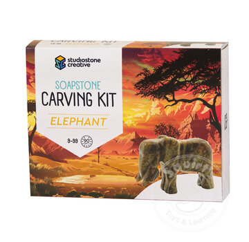 Soapstone Carving Kit - Elephant