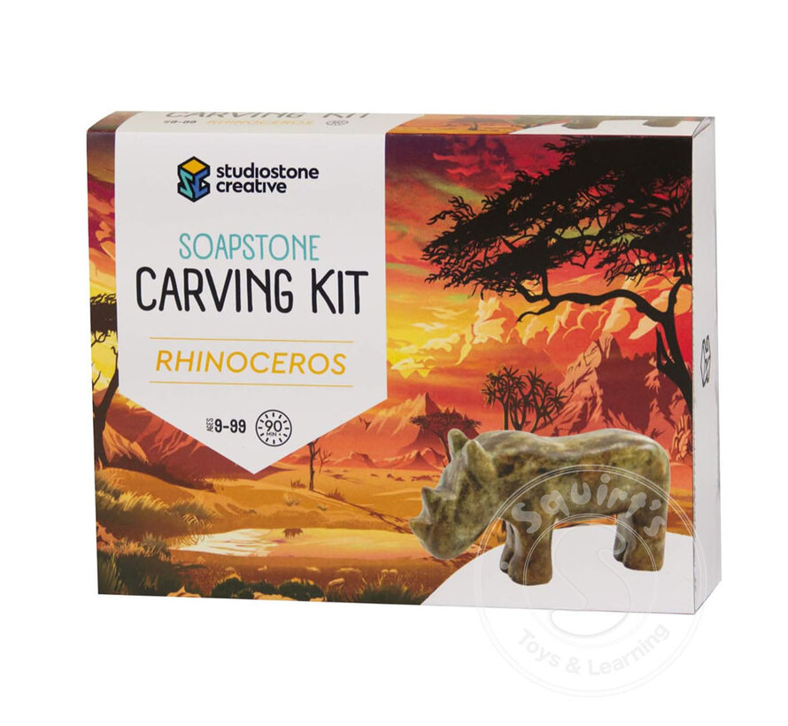 Soapstone Carving Kit - Rhino