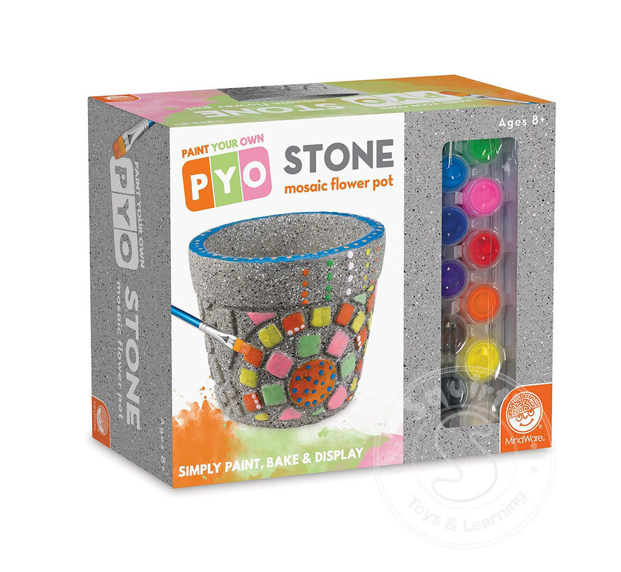 Paint-Your-Own Stone: Flower Pot