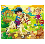 Larsen Puzzles Larsen Farm Kids with Pony Puzzle 16pcs