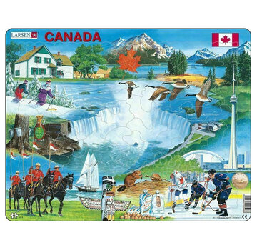 Larsen Puzzles Larsen Canada Souvenir Tray Puzzle 66pcs