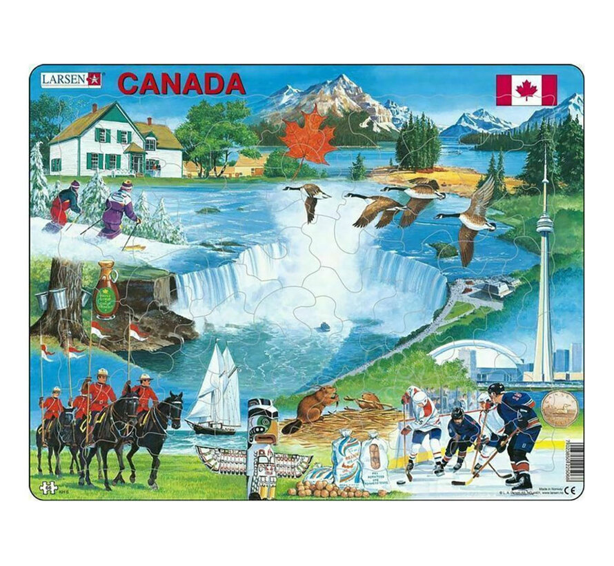 Larsen Canada Souvenir Tray Puzzle 66pcs