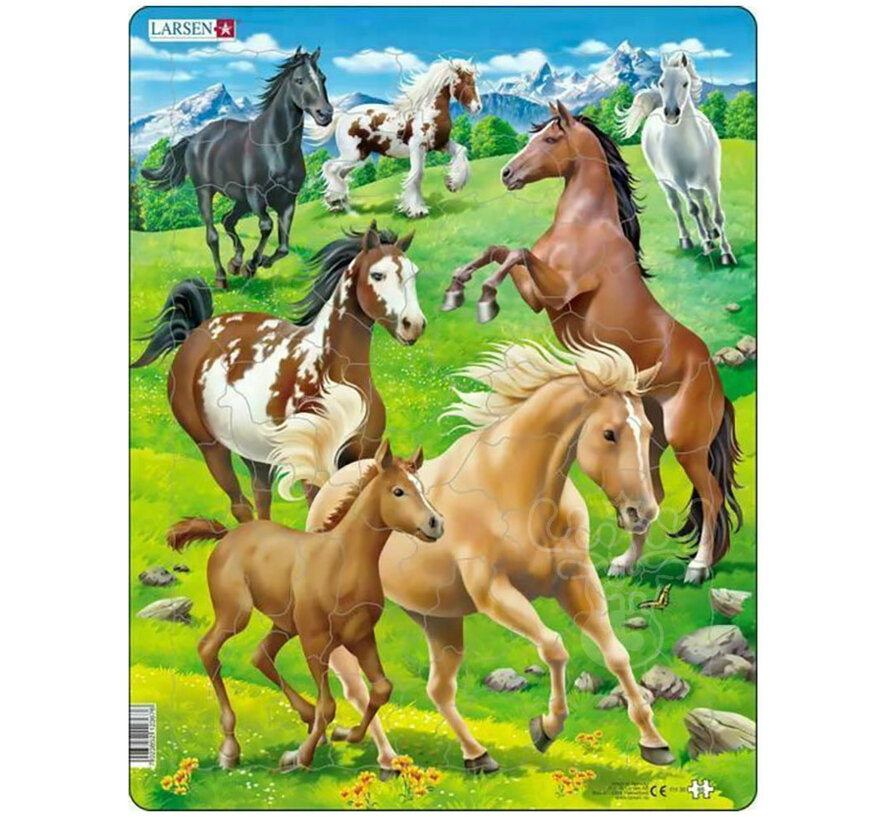 Larsen Horses Tray Puzzle 65pcs
