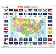 Larsen Puzzles Larsen United States of America Flag Tray Puzzle 70pcs