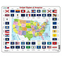 Larsen United States of America Flag Tray Puzzle 70pcs