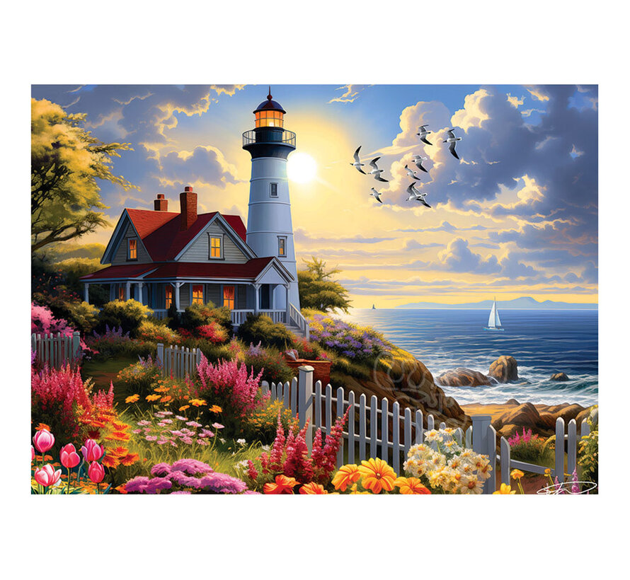 Cobble Hill To the Lighthouse Puzzle 500pcs