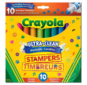 Crayola Crayola Wash Ultra Clean Stamper Markers - 10 ct