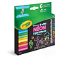 Crayola 6 Neon Light Effect Markers