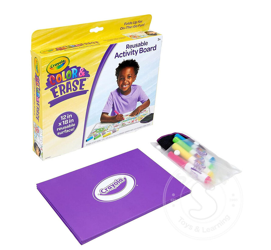 Crayola Colour & Erase Reusable Travel Board