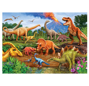 Cobble Hill Puzzles Cobble Hill Triceratops & Friends Tray Puzzle 35pcs