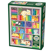 Cobble Hill Puzzles Cobble Hill Rainbow Cat Quilt Puzzle 1000pcs