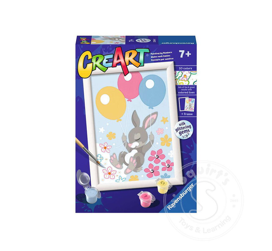 CreArt Paint by Numbers - Flying Bunny