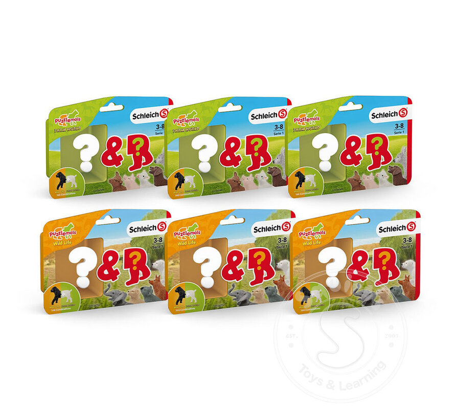 FINAL SALE Schleich Puzzlemals Series 1-RETIRED