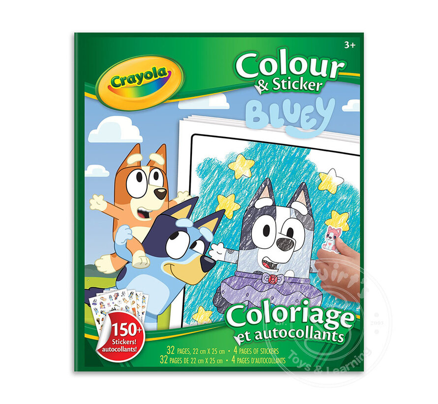 Crayola Colour and Sticker - Bluey