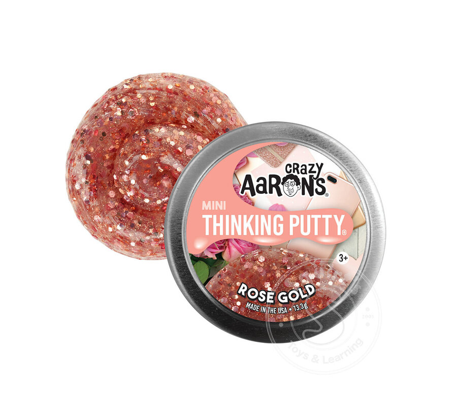 Crazy Aaron's Mini Rose Gold Thinking Putty