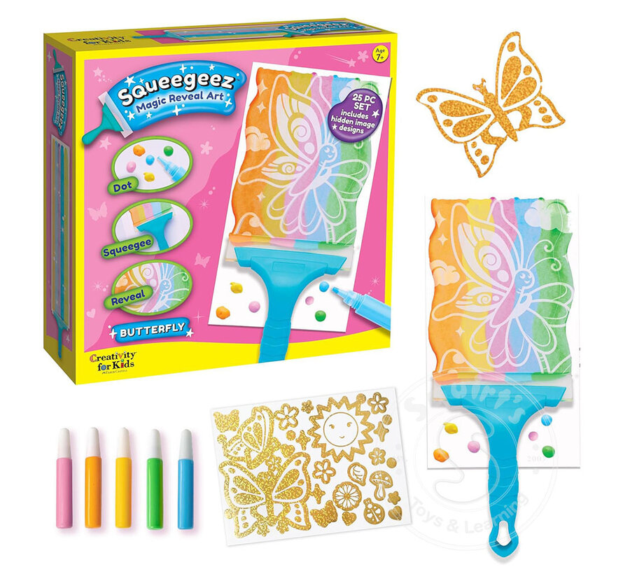 Creativity for Kids Squeegeez: Magic Reveal Art - Butterfly