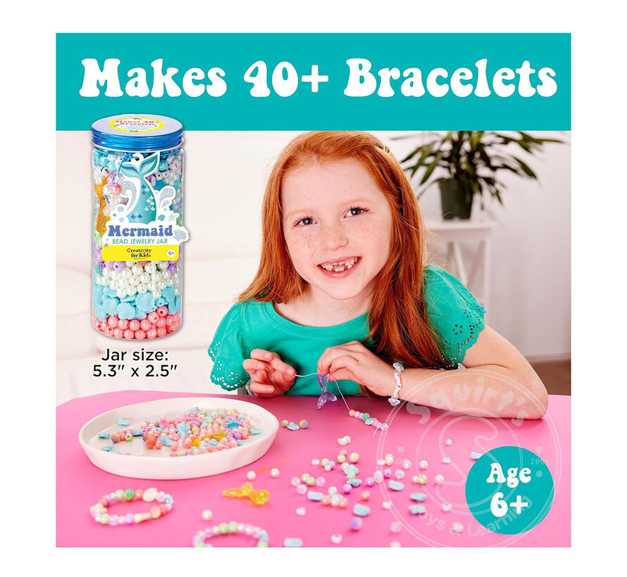 Creativity for Kids Bead Jewelry Jar - Mermaid