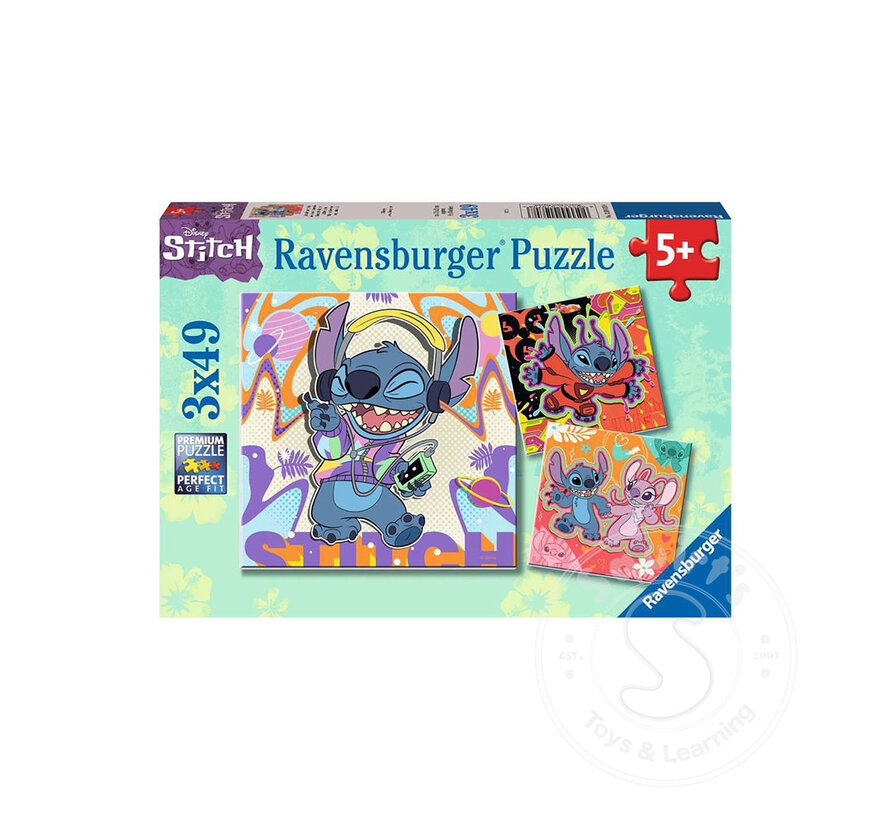 Ravensburger Stitch Puzzle 3 x 49pcs