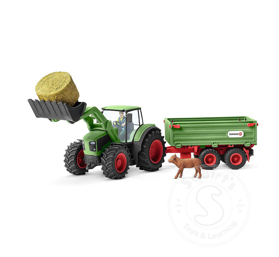 Schleich Farm World Tractor with Trailer