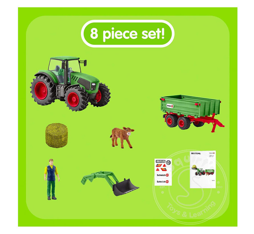 Schleich Farm World Tractor with Trailer