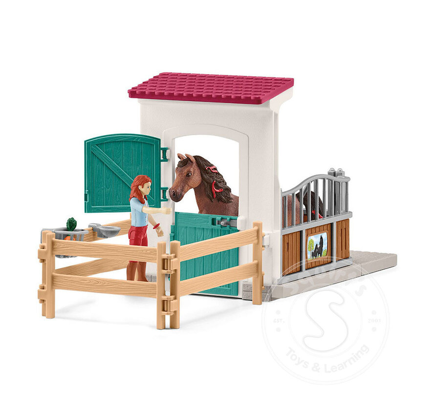 Schleich Horse Box with Hannah & Cayenne