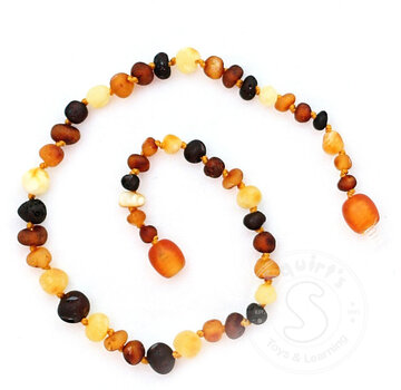 Healing Amber Healing Amber 15” Necklace Circle Raw Multi