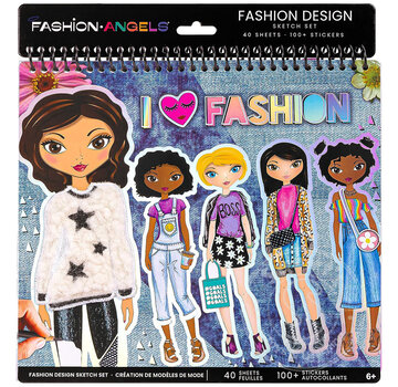 Fashion Angels Fashion Angels - Fashion Design Sketch Set 40 pages - I Love Fashion