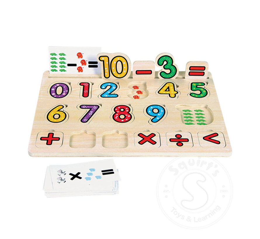 Numbers Puzzle With Cards