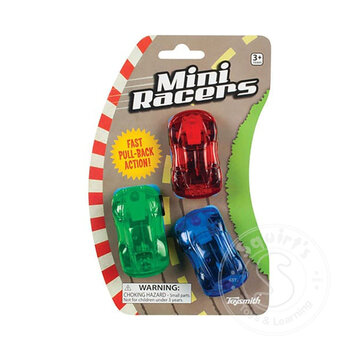 Toysmith Pull Back Mini Flash Racers 3pk