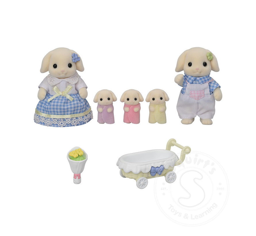 Calico Critters Flora Rabbit Family