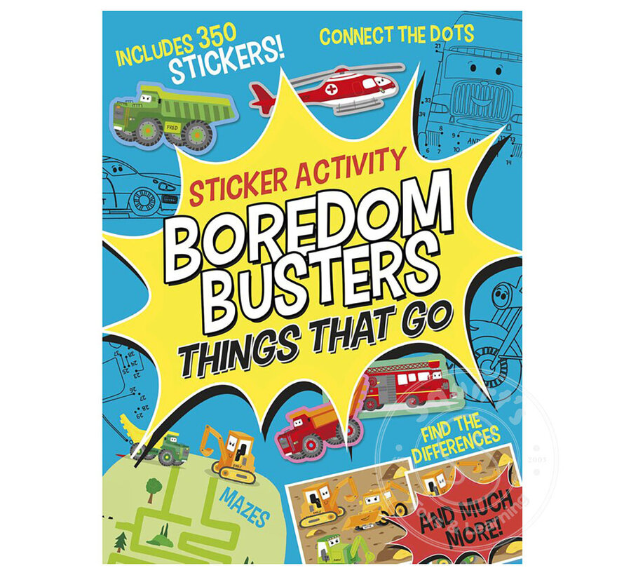 Boredom Busters: Things That Go Sticker Activity