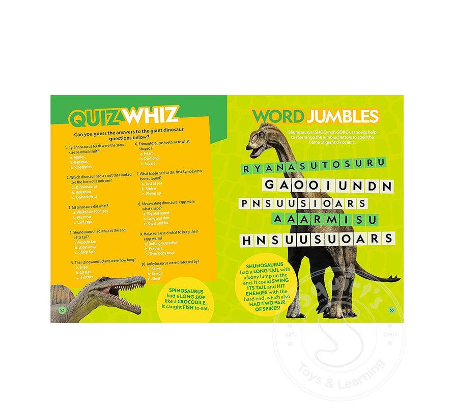 National Geographic Kids Puzzle Book of Dinosaurs