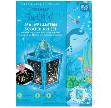 Box Candiy Totally Twilight : Sea life Lantern Scratch Art Set